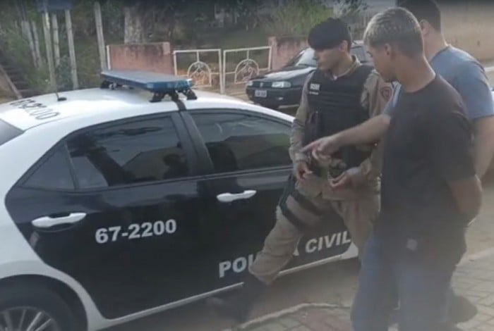Flavio Henrique Alves Teixeira, de 22 anos, foi preso por policiais 108ª DP, em Minas Gerais