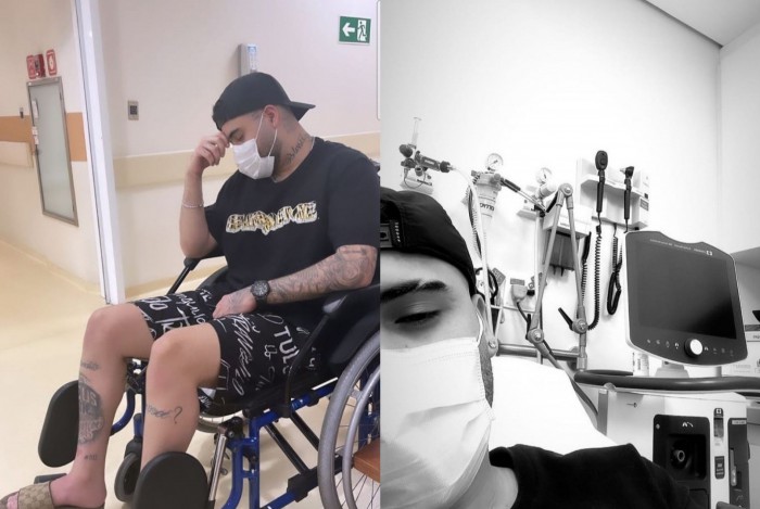 Kevinho contou aos seguidores que rompeu o tendão de Aquiles