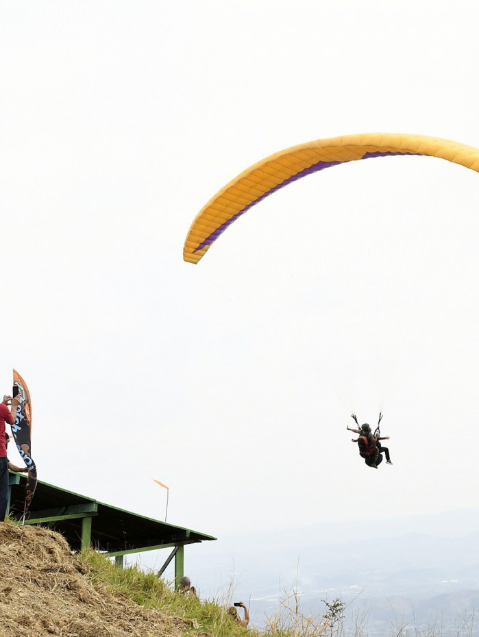 Rampa de voo livre da Serra do Vulc&atilde;o foi inaugurada neste fim de semana, em Nova Igua&ccedil;u