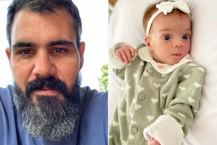 Juliano Cazarré conta que filha precisou passar por cirurgia de emergência no Dia dos Pais