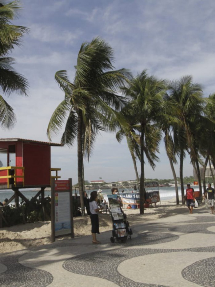 N&atilde;o h&aacute; previs&atilde;o de chuva para quarta-feira, mas os ventos podem chegar at&eacute; 76 km/h