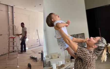 Esposa de Leonardo, Poliana, mostra reforma no quarto das netas