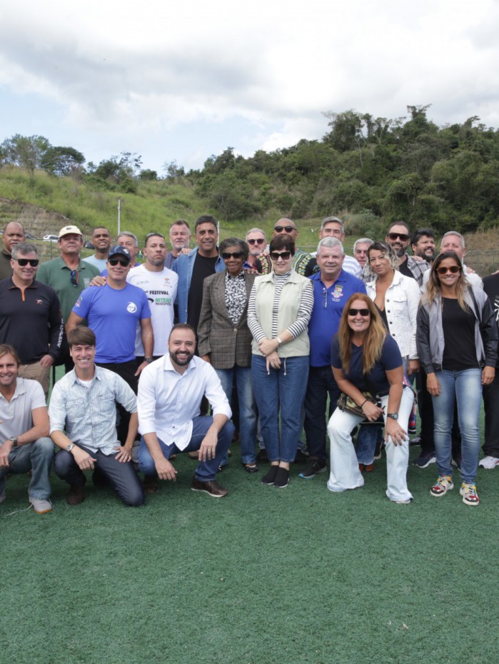 O prefeito de Niterói, Axel Grael, foi o anfitrião dos atletas.