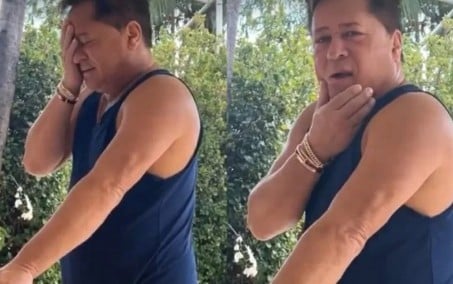 Leonardo acorda de ressaca e é exposto pela esposa, Poliana