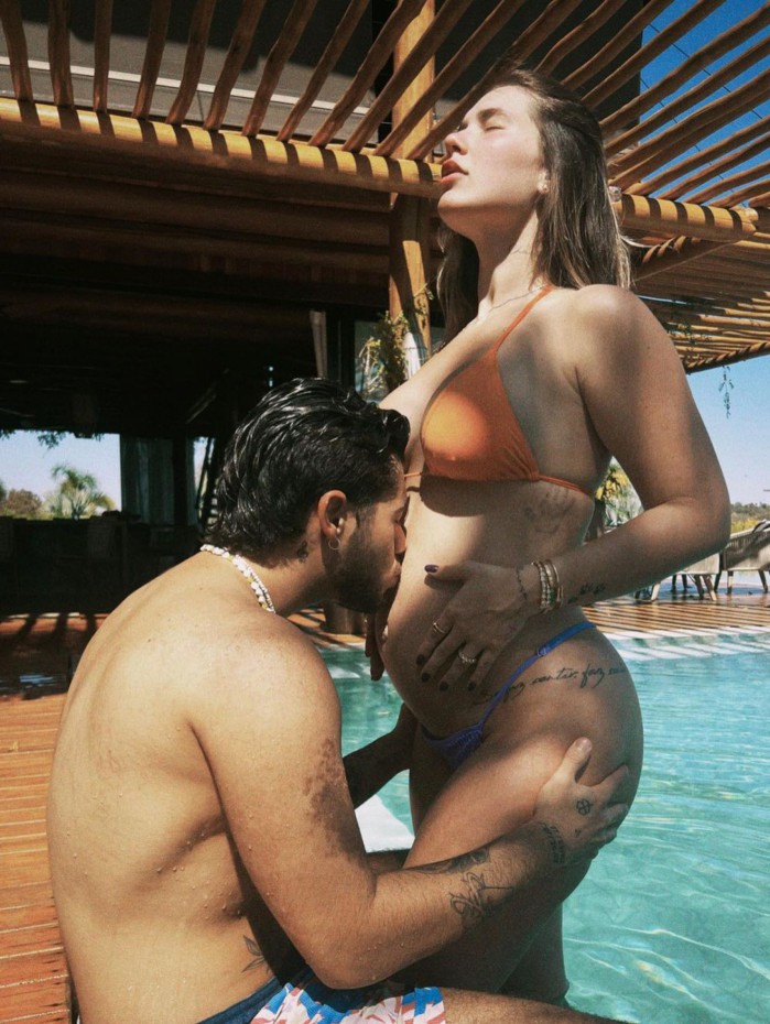 Virgínia Fonseca ganha beijo na barriga de Zé Felipe