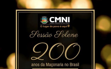 Câmara Municipal de Nova Iguaçu homenageia dia do Maçon nesta segunda