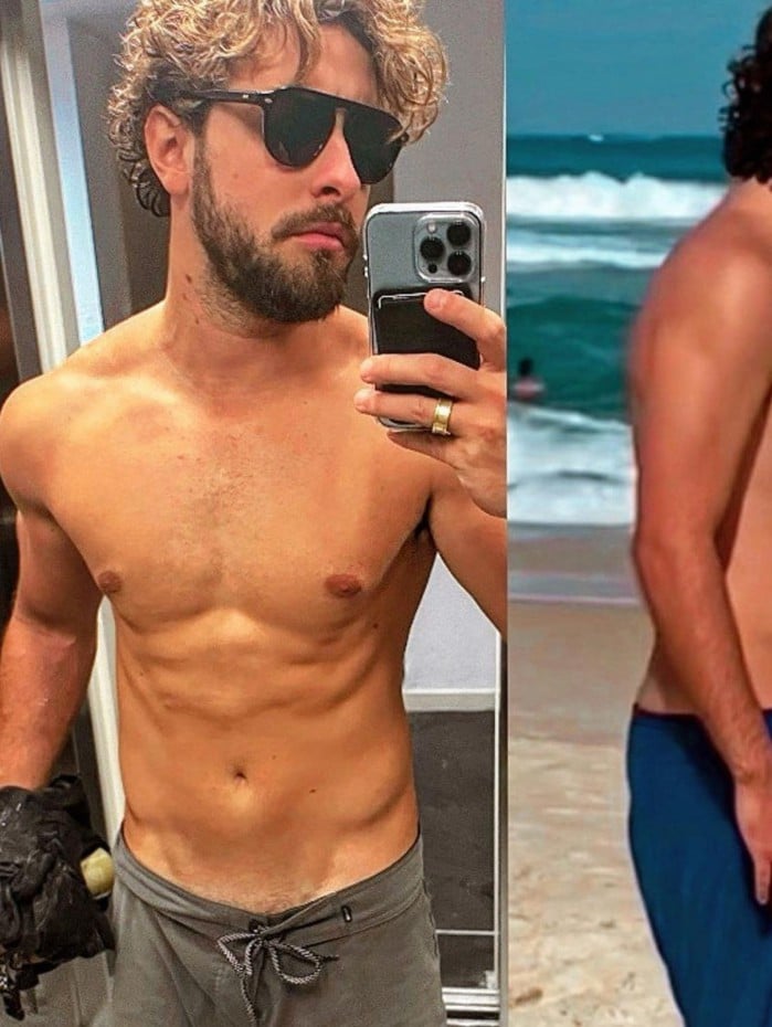 Eike Duarte exibe corpo sarado como resultado de dois meses de foco