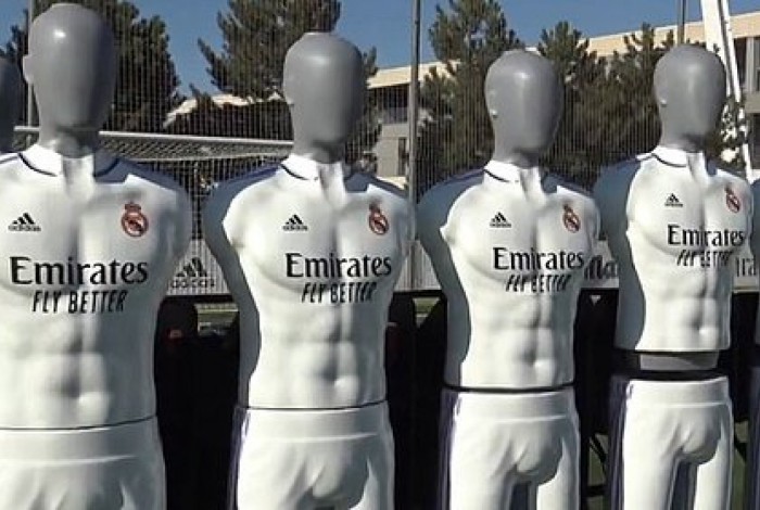 Real Madrid usa barreira com robôs para treinar cobranças de falta