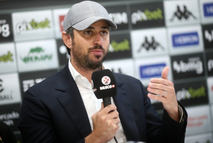 Entrevista coletiva Josh Wander da 777 partners no CT Moacyr Barbosa na Cidade de Deus em 01o de setembro de 2022. Foto: Daniel RAMALHO/VASCO