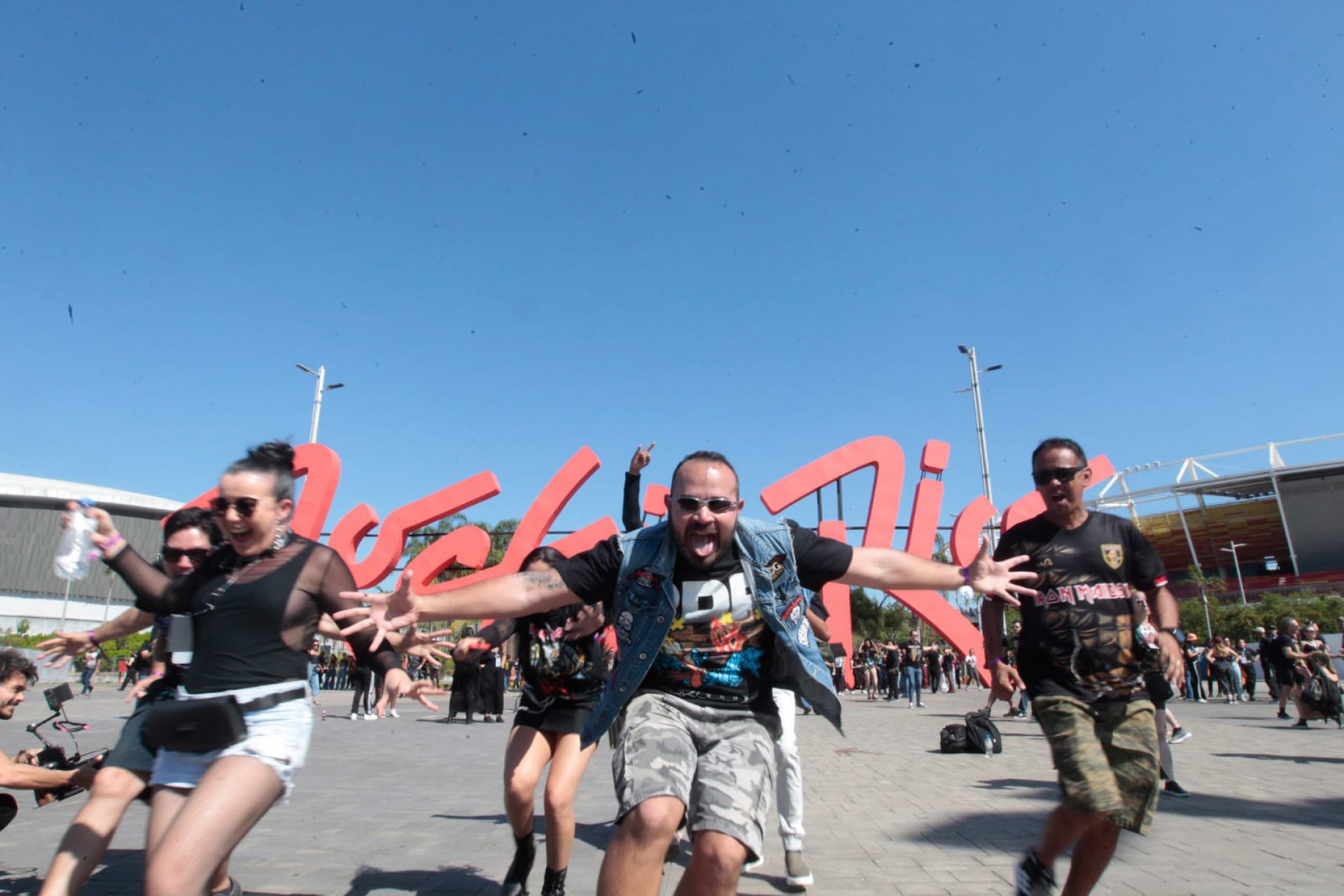 Fãs chegam na Cidade do Rock para o primeiro dia de Rock in Rio - Reginaldo Pimenta / Agência O Dia