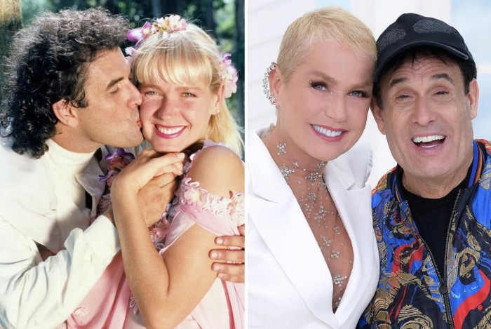 Xuxa e Sérgio Mallandro em Lua de Cristal (1990) e em 'Mallandro: O Errado que Deu Certo' (2022)