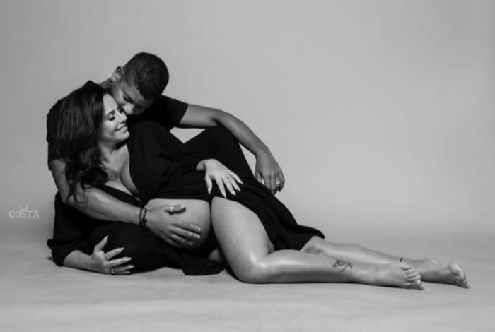 Nasceu Joaquim, filho de Viviane Araújo e Guilherme Militão 