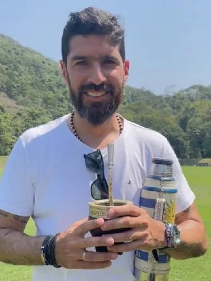 Loco Abreu está no Rio e foi ao CT do Botafogo, no Espaço Lonier
