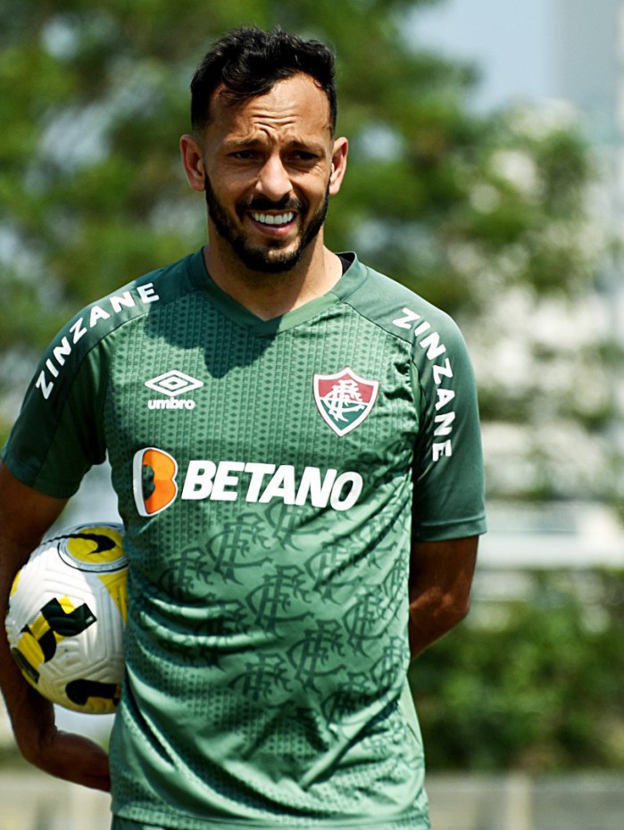 Yago Felipe no treino do Fluminense

