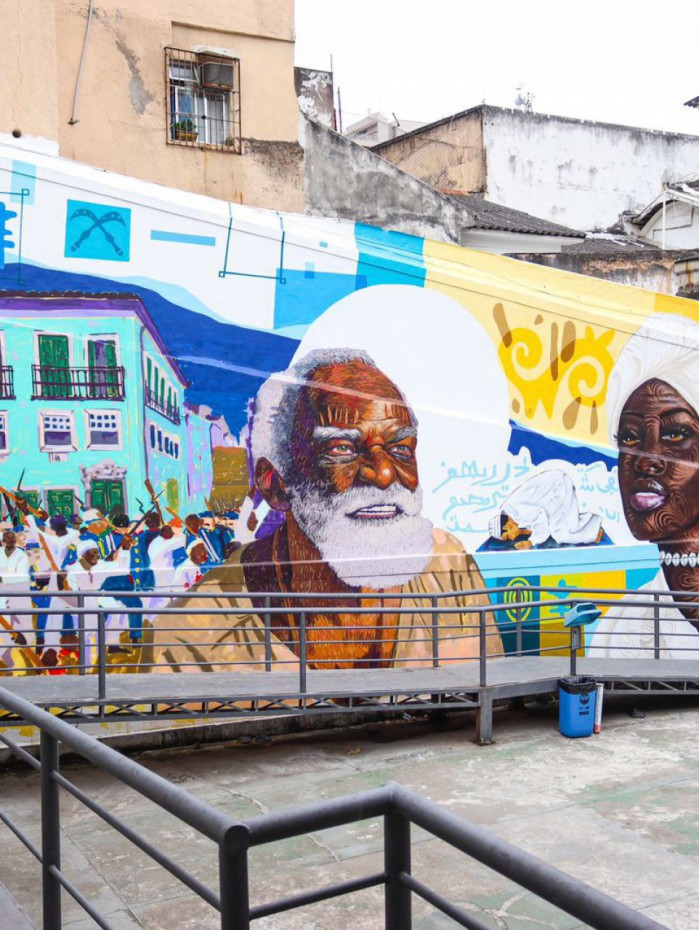 Painel de grafite no Muhcab