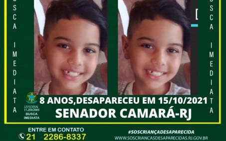 Há 11 meses, mãe procura filho de 8 anos desaparecido na Zona Oeste