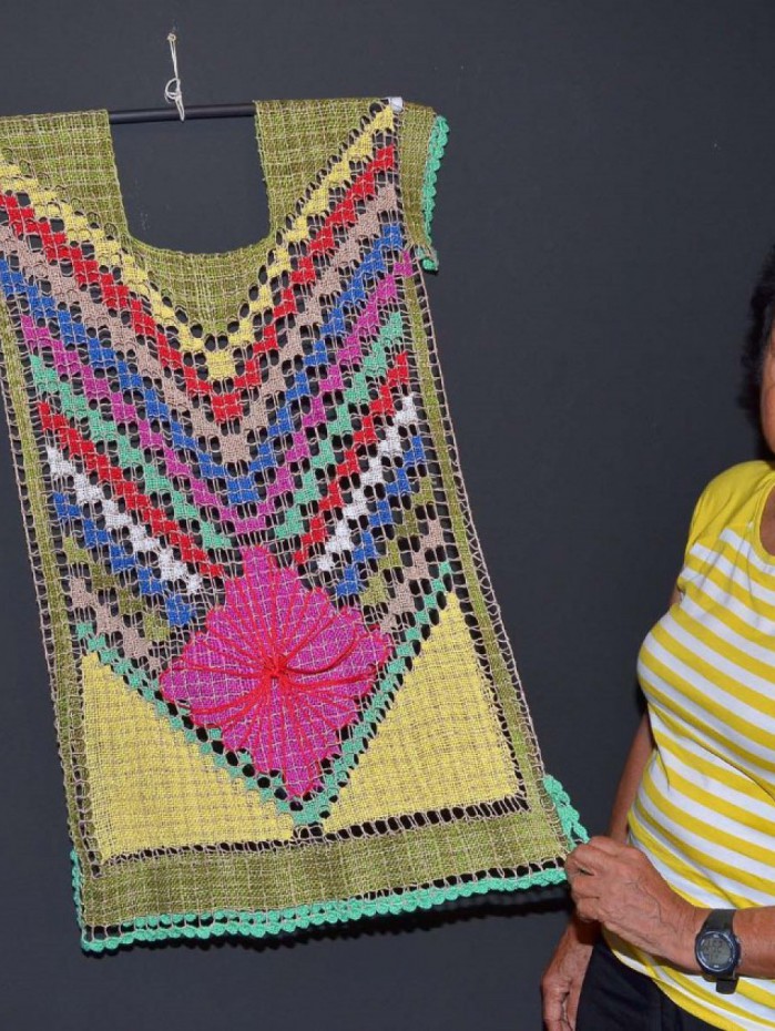 Pe&ccedil;as de renda de Dona Concei&ccedil;&atilde;o s&atilde;o expostas em exibi&ccedil;&atilde;o