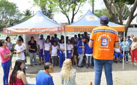 Mas uma etapa do projeto escolas Seguras foi realizado em Nova Iguaçu