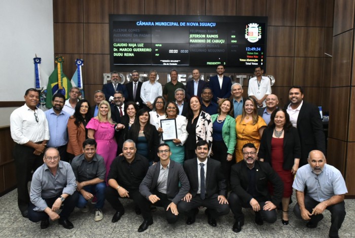 Sessão solene da Câmara de Nova Iguaçu celebrou o Dia do Contador nesta semana