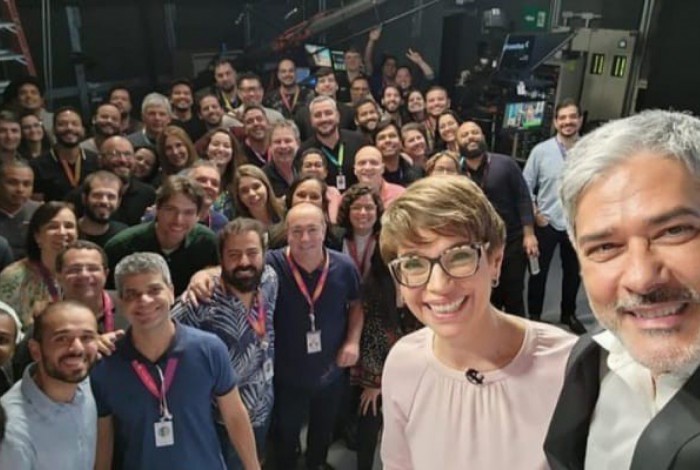 William Bonner, Renata Lo Prete e a equipe trabalhou na cobertura das eleições 