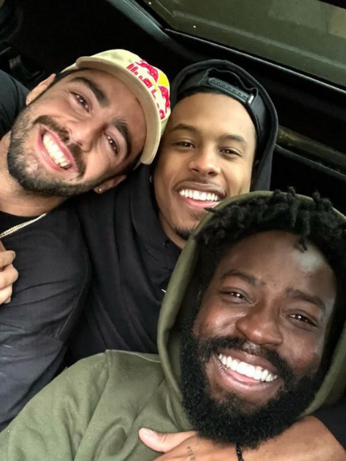 Pedro Scooby, Paulo André e Douglas Silva