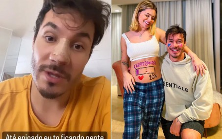 Eliezer conta que está com os sintomas da gravidez de Viih Tube