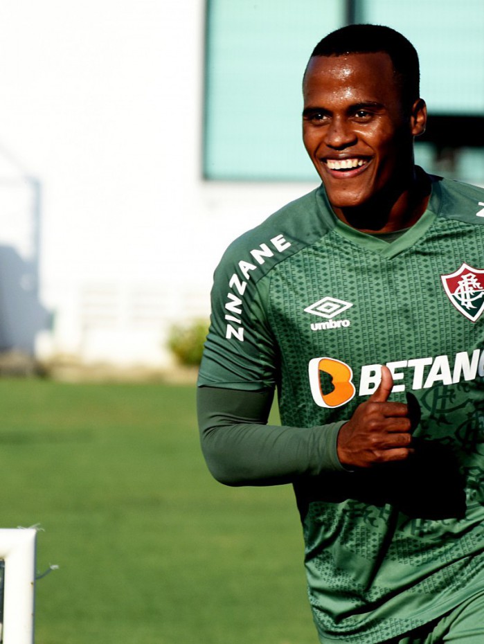 John Arias no treino do Fluminense - MAILSON SANTANA/FLUMINENSE FC