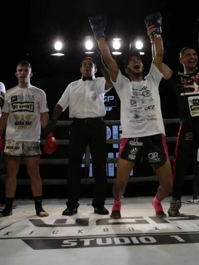Mateus Pakito faz rifa e se prepara para o Panamericano de Kickboxing, que vai ser realizado em novembro, em Cascavel, no Paraná.