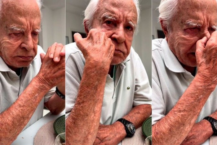 Cid Moreira se emociona ao falar sobre os pais