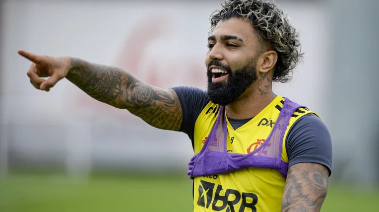 Gabigol apresentou forte gripe, e é dúvida para o duelo com o Santos