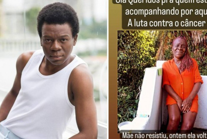 Alexandre Rodrigues anuncia morte da mãe nas redes sociais