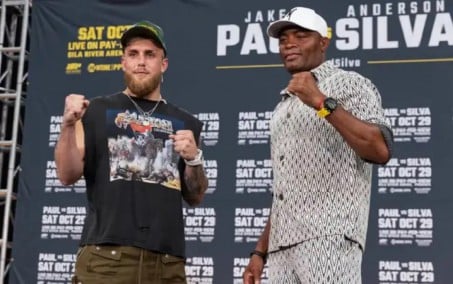 Anderson Silva e Jake Paul fazem aposta 'inusitada' para luta de Boxe