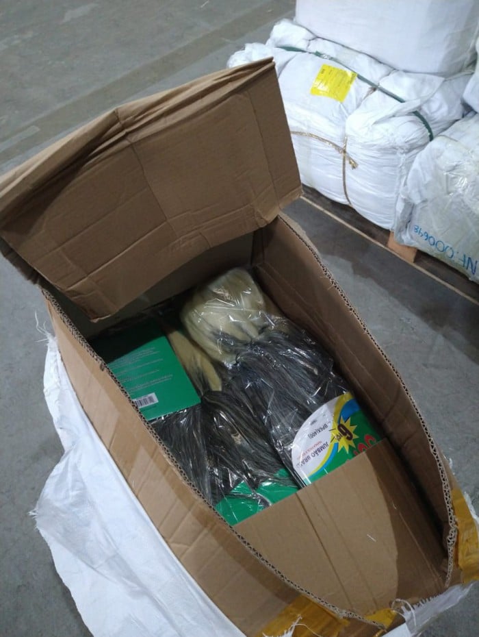 Produtos vieram de São Paulo; carga de cabelo é avaliada em R$ 200 mil