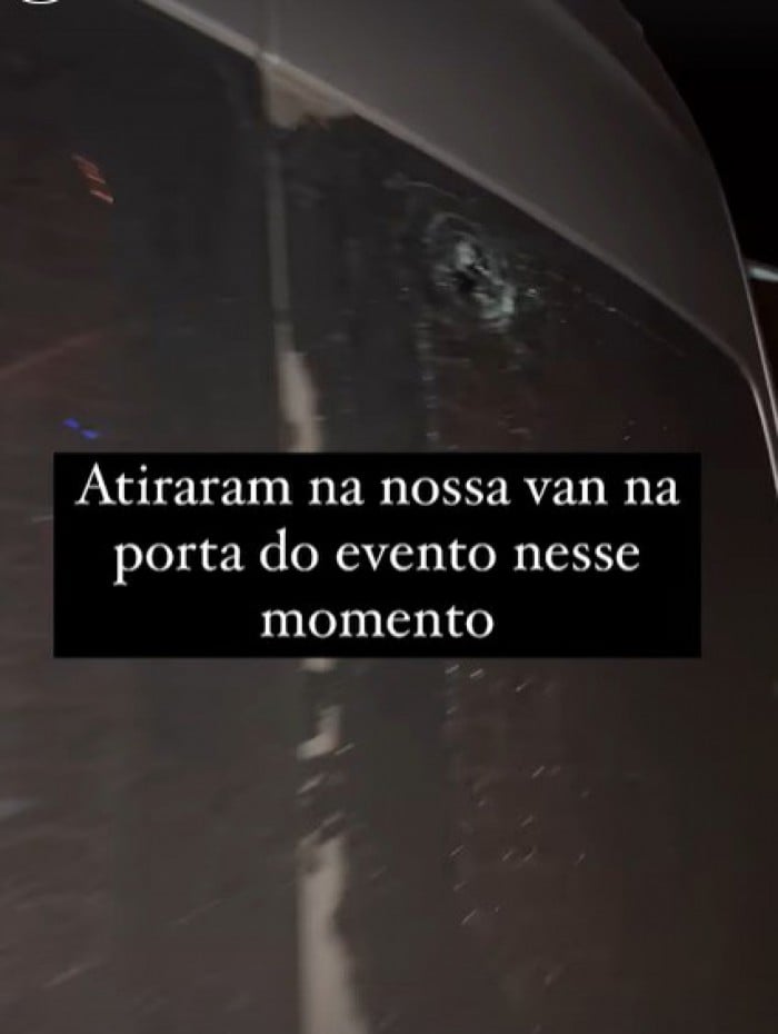 Van de DJ Gabriel do Borel é atingida por tiros