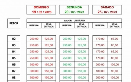 Liesa inicia venda de ingressos digitais para arquibancadas da Sapucaí na segunda-feira