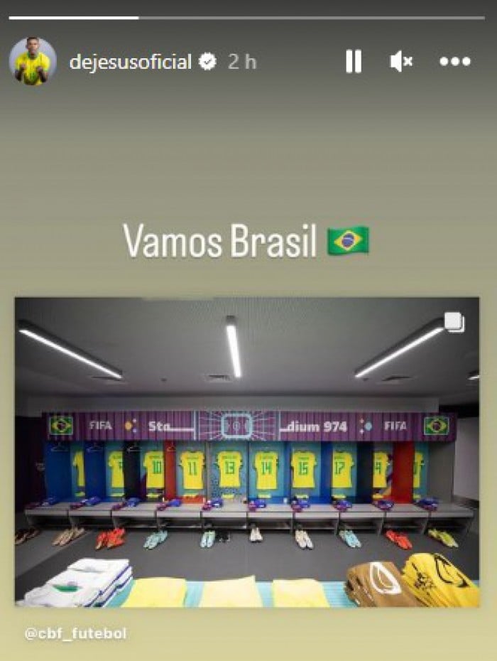 Gabriel Jesus lamenta saída da Copa e manda recado para si mesmo