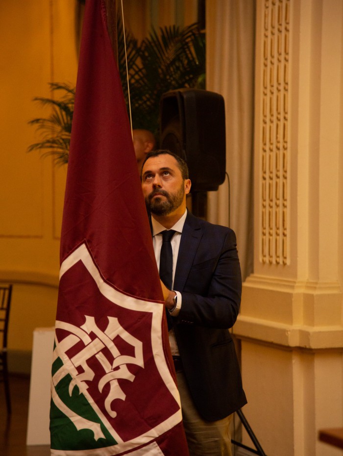 Rio de Janeiro - 15/12/2022 - Laranjeiras. 
Cerimônia de posse do presidente eleito Mario Bittencourt na sede das Laranjeiras.
FOTO: MARCELO GONÇALVES / FLUMINENSE F.C.
.
IMPORTANTE: Imagem destinada a uso institucional e divulgação, seu
uso comercial está vetado incondicionalmente por seu autor e o
Fluminense Football Club.É obrigatório mencionar o nome do autor ou
usar a imagem.
.
IMPORTANT: Image intended for institutional use and distribution.
Commercial use is prohibited unconditionally by its author and
Fluminense Football Club. It is mandatory to mention the name of the
author or use the image.
.
IMPORTANTE: Imágen para uso solamente institucional y distribuición. El
uso comercial es prohibido por su autor y por el Fluminense FootballClub. 
És mandatório mencionar el nombre del autor ao usar el imágen.