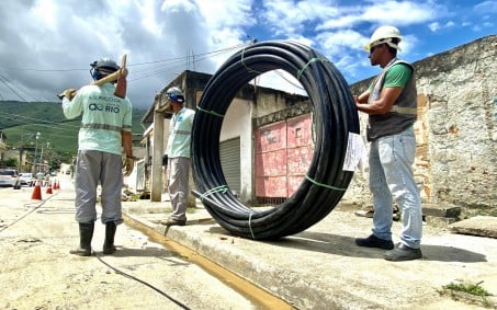 Obras regularizam fornecimento de água em Jardim Alvorada, Nova Iguaçu