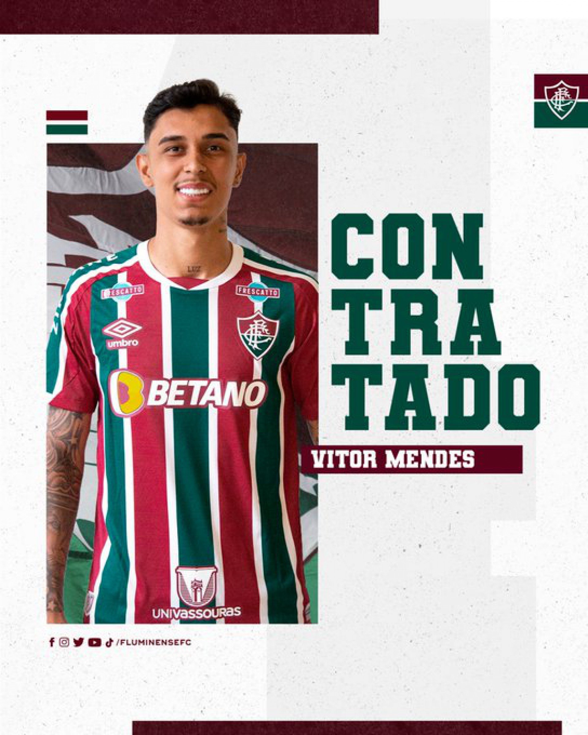Vitor Mendes, zagueiro - Twitter / Fluminense F.C.