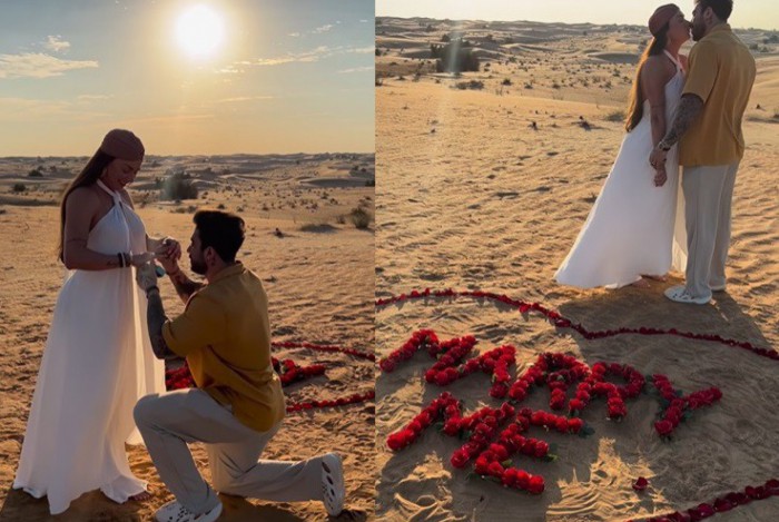 Juju Salimeni e Diogo Basaglia estão noivos