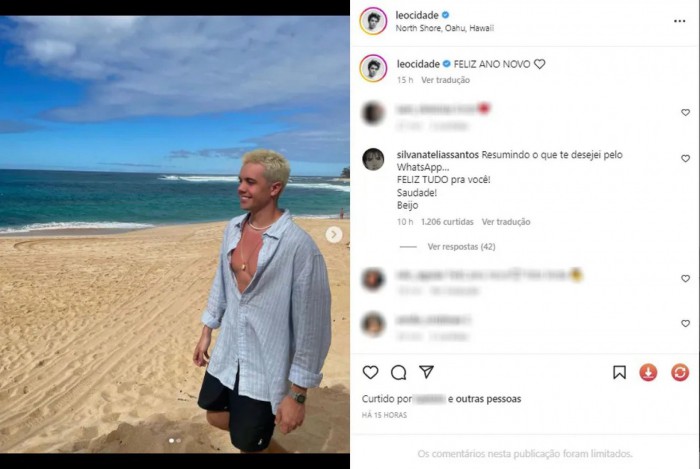 M&atilde;e de Larissa Manoela comenta foto de ex da filha, Leo Cidade