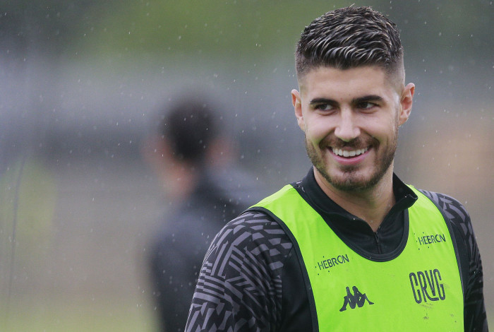 Pedro Raul no treino do Vasco no CT Moacyr Barbosa em 06 de janeiro de 2023. Foto: Daniel RAMALHO/VASCO