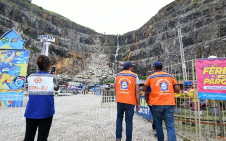 Governo do estado faz vistoria em pedreira onde houve deslizamento após temporal