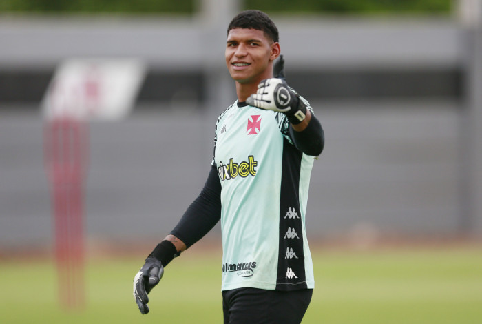 Halls no treino do Vasco no CT Moacyr Barbosa do Vasco da Gama em 19 de dezembro de 2022. Foto: Daniel RAMALHO/VASCO