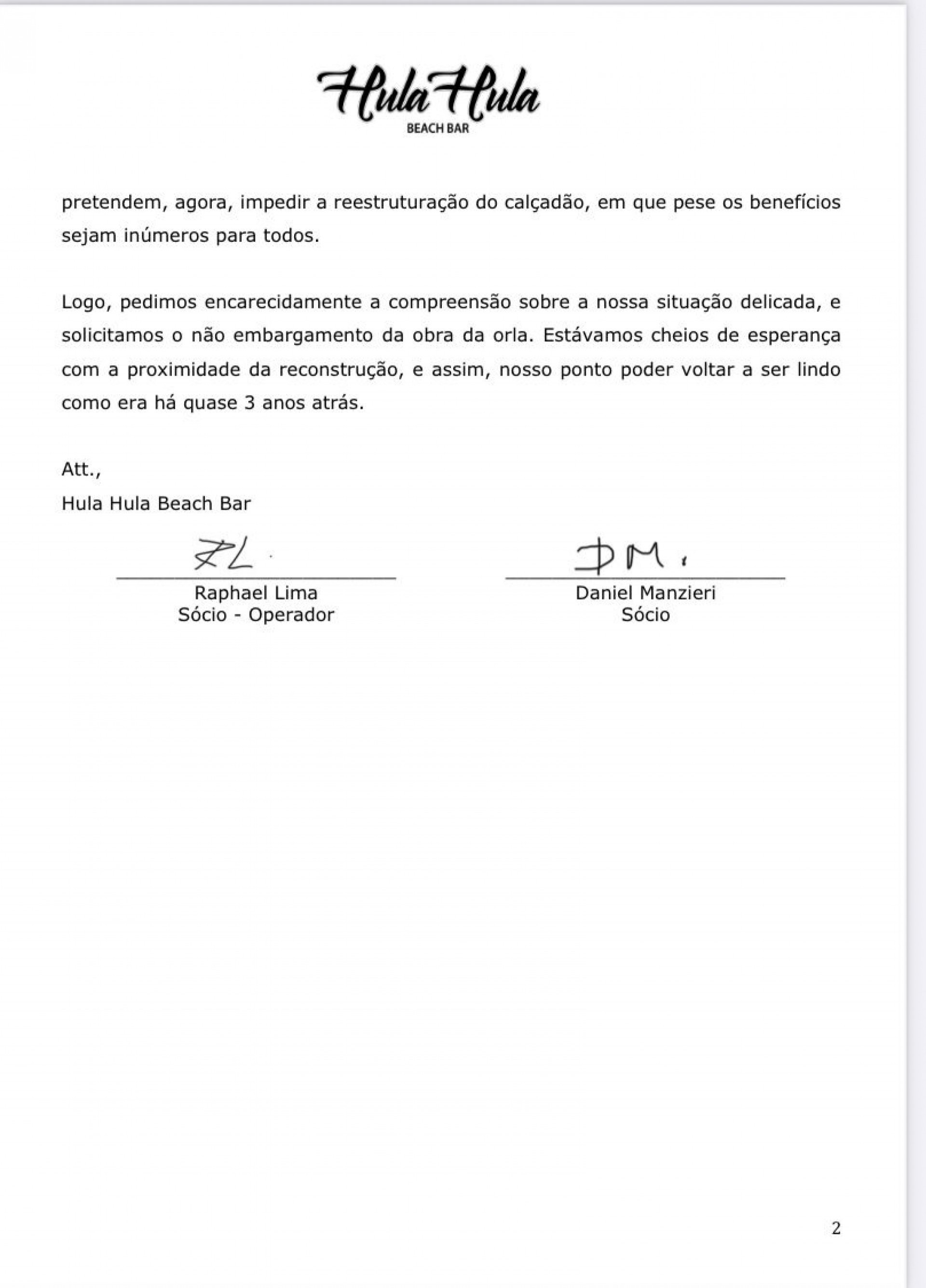 S&oacute;cios do Hula Hula dizem que baixo faturamento atingiu remunera&ccedil;&atilde;o e comiss&atilde;o dos funcion&aacute;rios - Manifesto Hula Hula