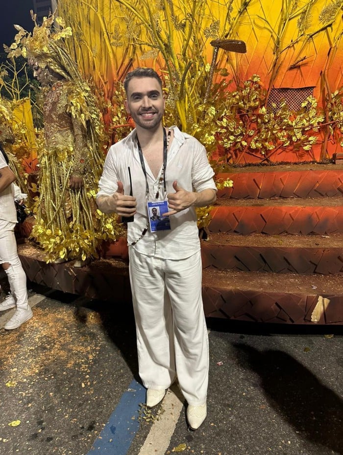 Na foto, o carnavalesco Marcus Ferreira, da Mocidade Independente de Padre Miguel
