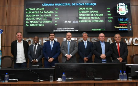 Câmara de Nova Iguaçu elege nova Mesa Diretora para 2023