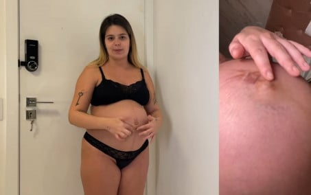 Viih Tube exibe marcas da gestação: 'Quero ter recordações'