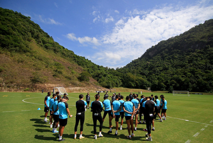 Treino do Botafogo  Espaco Lonier. 29 de Marco de 2023, Rio de Janeiro, RJ, Brasil. Foto: Vitor Silva/Botafogo. 
Imagem protegida pela Lei do Direito Autoral N&ordm; 9.610, DE 19 DE FEVEREIRO DE 1998. Sendo proibido qualquer uso comercial, remunerado e manipulacao/alteracao da obra.
