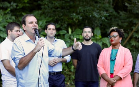 Equipe do prefeito Eduardo Paes celebra concessão do Parque da Catacumba em clima descontraído